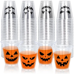 80Pcs Halloween Plastic Shot Glass Bulk 2Oz Funny Pumpkin Face Mini Shot Cups Disposable Clear Drinking Tasting Sample Cup for Trick or Treat Party Supplies 80Pcs Halloween Plastic Shot Glass Bulk 2Oz Funny Pumpkin Face Mini Shot Cups Disposable Clear Drinking Tasting Sample Cup for Trick or Treat Party Supplies
