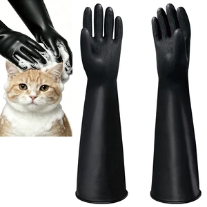 22" Long Sleeve Pet Grooming Bathing Gloves Waterproof 22" Long Sleeve Pet Grooming Bathing Gloves Waterproof