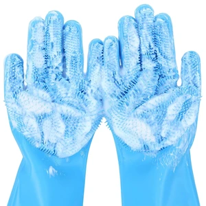 Silicone Pet Grooming Gloves for Washing Cats Dogs Bath Brush Large Silicone Pet Grooming Gloves for Washing Cats Dogs Bath Brush Large