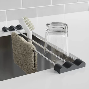 Adjustable Over-The-Sink Kitchen Rack, BPA-Free, Black Adjustable Over-The-Sink Kitchen Rack, BPA-Free, Black