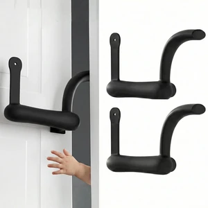 Pinch Guard 2-in-1 Knob Cover Safety Silicone Black Pinch Guard 2-in-1 Knob Cover Safety Silicone Black