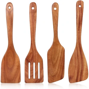 Non Toxic Wooden Spatula for Cooking Utensil Set Teak Kitchen Cooking Spoon Non Toxic Wooden Spatula for Cooking Utensil Set Teak Kitchen Cooking Spoon