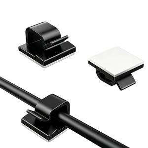 20 Pack Adhesive Cable Clips for Cord Management, Small Wire Holders for Desk Wall Car, Strong Sticky Cable Organizer for Phone Charger, USB, TV, Ethernet & More (20, Black) 20 Pack Adhesive Cable Clips for Cord Management, Small Wire Holders for Desk Wall Car, Strong Sticky Cable Organizer for Phone Charger, USB, TV, Ethernet & More (20, Black)