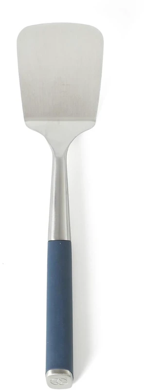 Solid Turner, Cooking Spatula, Kitchen Spatula, Stainless Steel Turner with Silicone Heat Resistance Handle, Nonstick-Safe Spatula with Ergonomic Handle (Navy) Solid Turner, Cooking Spatula, Kitchen Spatula, Stainless Steel Turner with Silicone Heat Resistance Handle, Nonstick-Safe Spatula with Ergonomic Handle (Navy)