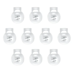 10 PCS Cord Locks Plastic Spring Cord Locks Single Hole Toggle Drawstring Clip Clear Stoppers Fastener Slider Ball Shape Luggage Lanyard Stopper for Drawstrings Paracord Shoelaces 10 PCS Cord Locks Plastic Spring Cord Locks Single Hole Toggle Drawstring Clip Clear Stoppers Fastener Slider Ball Shape Luggage Lanyard Stopper for Drawstrings Paracord Shoelaces