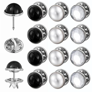 12Pcs Button Covers for Blouses Mini No Sew Black Cover up Button 10mm 12Pcs Button Covers for Blouses Mini No Sew Black Cover up Button 10mm