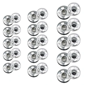 120 Sets 3 Sizes Sew On Snap Buttons Metal Fastener Press for Sewing Clothing Silvery (8mm 10mm 13mm) 120 Sets 3 Sizes Sew On Snap Buttons Metal Fastener Press for Sewing Clothing Silvery (8mm 10mm 13mm)