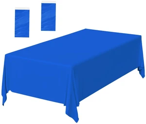 2 Pack Royal Blue Plastic Tablecloth Disposable Table Covers Blue Rectangle Tablecloth for Party Baby Shower Wedding Birthday Blue Table Cloth Disposable 2 Pack Royal Blue Plastic Tablecloth Disposable Table Covers Blue Rectangle Tablecloth for Party Baby Shower Wedding Birthday Blue Table Cloth Disposable