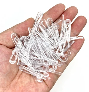 100 Pcs Clear Plastic Clips, Alligator Clips for Crafts,1.5 Inch Transparent Fabric Clothespins 100 Pcs Clear Plastic Clips, Alligator Clips for Crafts,1.5 Inch Transparent Fabric Clothespins