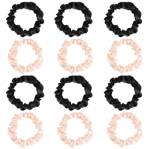 12 Pcs Satin Scrunchies For Women Girls, Silk Hair Ties 12 Pcs Satin Scrunchies For Women Girls, Silk Hair Ties