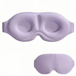 3D Contoured Sleep Mask, Soft Breathable Eye Mask for Sleeping, Light Blocking Blindfold with Adjustable Strap, Comfortable Night Eye Cover for Travel, Nap, Night Shift (1 Purple) 3D Contoured Sleep Mask, Soft Breathable Eye Mask for Sleeping, Light Blocking Blindfold with Adjustable Strap, Comfortable Night Eye Cover for Travel, Nap, Night Shift (1 Purple)