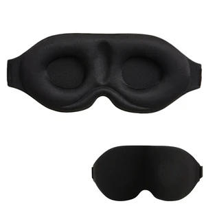 3D Contoured Sleep Mask, Soft Breathable Eye Mask for Sleeping, Light Blocking Blindfold with Adjustable Strap, Comfortable Night Eye Cover for Travel, Nap, Night Shift (1 Black) 3D Contoured Sleep Mask, Soft Breathable Eye Mask for Sleeping, Light Blocking Blindfold with Adjustable Strap, Comfortable Night Eye Cover for Travel, Nap, Night Shift (1 Black)