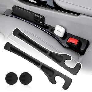 Car Seat Gap Filler Organizer with Car Coasters for Cup Holders | No Drop Cars Seat Gap Plug with Storage Slot for Filling Seats Gaps,Universal Gaps Filler for Cars Interior Accessories Car Seat Gap Filler Organizer with Car Coasters for Cup Holders | No Drop Cars Seat Gap Plug with Storage Slot for Filling Seats Gaps,Universal Gaps Filler for Cars Interior Accessories