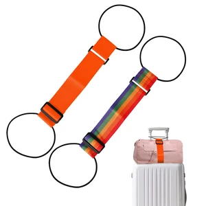 Connector Straps 2Pcs, Adjustable Add-a-Bag Strap,Orange Iridescent | Elastic connector belt helps attach backpacks, totes, or small duffels to rolling luggage for normal travel. Connector Straps 2Pcs, Adjustable Add-a-Bag Strap,Orange Iridescent | Elastic connector belt helps attach backpacks, totes, or small duffels to rolling luggage for normal travel.