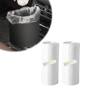 2 PCS Car Trash Bags (60 Counts), Elastic Transparent Mini Garbage Bags, Waterproof Waste Disposal Bags Trash Can Liner Refills for Car Home Office Desktop, Car Accessories 2 PCS Car Trash Bags (60 Counts), Elastic Transparent Mini Garbage Bags, Waterproof Waste Disposal Bags Trash Can Liner Refills for Car Home Office Desktop, Car Accessories