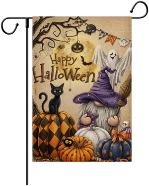 Fall Gnome Garden Flag Pumpkin Maple Leaf Garden Flags Seasonal Small Flag Double Sided Autumn Halloween Porch Patio Farmhouse Outdoor Decoration 12 x 18 Inch Fall Gnome Garden Flag Pumpkin Maple Leaf Garden Flags Seasonal Small Flag Double Sided Autumn Halloween Porch Patio Farmhouse Outdoor Decoration 12 x 18 Inch