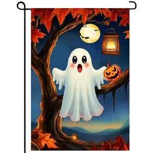 Halloween Cute Ghost Garden Flag 12x18 Vertical Double Sided Pumpkin maple leaf Welcome Yard Flag Fall Holiday Outside Decorations Burlap for Outdoor Patio Lawn Farmhouse Farmland Holiday Decoration Halloween Cute Ghost Garden Flag 12x18 Vertical Double Sided Pumpkin maple leaf Welcome Yard Flag Fall Holiday Outside Decorations Burlap for Outdoor Patio Lawn Farmhouse Farmland Holiday Decoration