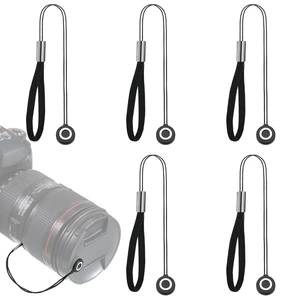 5 Pack Lens Cap Leash Strap with Elastic String, Lenses Caps Keeper 5 Pack Lens Cap Leash Strap with Elastic String, Lenses Caps Keeper