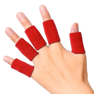 Finger Sleeves 5Pack Sport Finger Brace Protector Compression Sleeve | Breathable elastic finger tape, thumb splint brace for arthritis, triggger finger and compression aid for sports Finger Sleeves 5Pack Sport Finger Brace Protector Compression Sleeve | Breathable elastic finger tape, thumb splint brace for arthritis, triggger finger and compression aid for sports