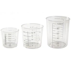 3 Pack Plastic Liquid Measuring Cups, Includes 1 Oz (30 Ml), 2 Oz (60 Ml) and 3.4 Oz (100 Ml) Plastic Graduated Beaker For Kitchen Cooking Medicine Measure Tool 3 Pack Plastic Liquid Measuring Cups, Includes 1 Oz (30 Ml), 2 Oz (60 Ml) and 3.4 Oz (100 Ml) Plastic Graduated Beaker For Kitchen Cooking Medicine Measure Tool