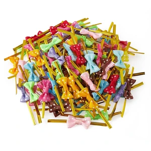 3.15" Twist Tie Bows,100Pcs Small Cute Dots Bow Twist Ties mixed Colors for Sealing Gifts Bakery Cake Cookie Candy Lollipop Bag Package,Party Decorations,Wedding 3.15" Twist Tie Bows,100Pcs Small Cute Dots Bow Twist Ties mixed Colors for Sealing Gifts Bakery Cake Cookie Candy Lollipop Bag Package,Party Decorations,Wedding