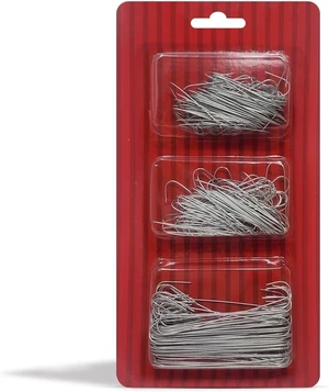 Bexter 300 Pack of Silver Ornament Hooks Christmas Tree Decorating Hooks- Metal Wire Ornament Hooks for Christmas Tree Decoration Hanging (Silver) (Happy Holidays!!) Bexter 300 Pack of Silver Ornament Hooks Christmas Tree Decorating Hooks- Metal Wire Ornament Hooks for Christmas Tree Decoration Hanging (Silver) (Happy Holidays!!)