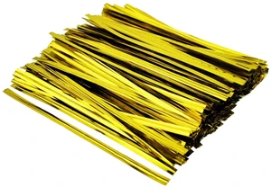 400 Pcs Metallic Twist Ties 4-Inch, Foil Twist Ties for Bread Bags, Candy Bags, Gift Bags, Snack Bags, and Party Favor Wrapping (Gold) 400 Pcs Metallic Twist Ties 4-Inch, Foil Twist Ties for Bread Bags, Candy Bags, Gift Bags, Snack Bags, and Party Favor Wrapping (Gold)