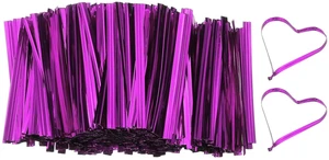Bag Twist Ties 2 Inch, 800 Pcs Metallic Bread Ties for Treat Plastic Bags Gift Wrapping Candy Coffee Bag Plant Party Cake Favor, Purple Bag Twist Ties 2 Inch, 800 Pcs Metallic Bread Ties for Treat Plastic Bags Gift Wrapping Candy Coffee Bag Plant Party Cake Favor, Purple