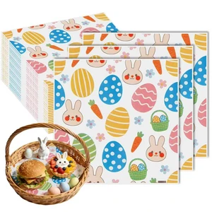 100Pcs Wax Paper Sheets 7x7 Inch, 45gsm Grease Proof Deli Paper, Food Basket Liners & Sandwich Wrapping Paper for Burger, Cookies, Fries, Party & Daily Food Packaging 100Pcs Wax Paper Sheets 7x7 Inch, 45gsm Grease Proof Deli Paper, Food Basket Liners & Sandwich Wrapping Paper for Burger, Cookies, Fries, Party & Daily Food Packaging
