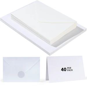 40-Pack Blank Cards and Envelopes, 4x6 Blank Cards, for Blank DIY Greeting Cards, Christmas Invitations, Birthday Parties and Other Occasions 40-Pack Blank Cards and Envelopes, 4x6 Blank Cards, for Blank DIY Greeting Cards, Christmas Invitations, Birthday Parties and Other Occasions