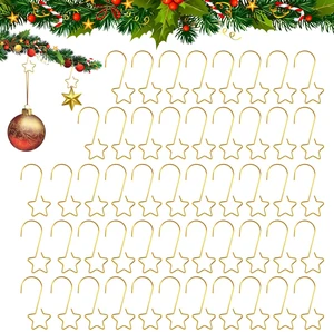 50 PCS Gold Ornament Hooks(2 Inch) for Christmas Tree Home Party Decorations Metal Star Ornament Hangers Anchors Xmas Stocking Small Ornaments Ball Bulb Hangings Hooks Pins Clips Decor Indoor Outdoor 50 PCS Gold Ornament Hooks(2 Inch) for Christmas Tree Home Party Decorations Metal Star Ornament Hangers Anchors Xmas Stocking Small Ornaments Ball Bulb Hangings Hooks Pins Clips Decor Indoor Outdoor