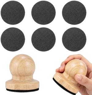 Wooden Dog Nail Scratch Board with 6Pcs Replaceable Sandpaper Discs, Stress Free Pet Nail File, Safe Gentle Trimming Tool for Dogs and Cats, Non Slip Ergonomic Pet Grooming Accessory(Wood) Wooden Dog Nail Scratch Board with 6Pcs Replaceable Sandpaper Discs, Stress Free Pet Nail File, Safe Gentle Trimming Tool for Dogs and Cats, Non Slip Ergonomic Pet Grooming Accessory(Wood)