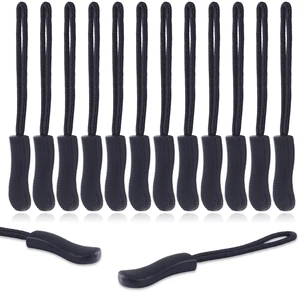 12Pack Zipper Pull Replacement, Golf Bag Parcord Zipper Pull Tab Replacement for Backpack, Jackets, Pants, Boots, Coats, Luggage - Balck(Universal Extender) 12Pack Zipper Pull Replacement, Golf Bag Parcord Zipper Pull Tab Replacement for Backpack, Jackets, Pants, Boots, Coats, Luggage - Balck(Universal Extender)