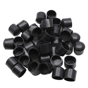 Chair Leg Tips, 40Pcs, 5/8 Inch (16mm), Black, Round Chair Leg Tips, 40Pcs, 5/8 Inch (16mm), Black, Round