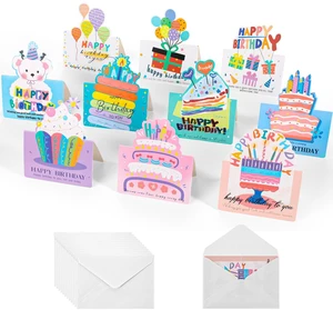 40 Pcs Birthday Cards, Happy Birthday Cards Bulk with Envelopes, Assorted Birthday Greeting Cards 40 Pcs Birthday Cards, Happy Birthday Cards Bulk with Envelopes, Assorted Birthday Greeting Cards