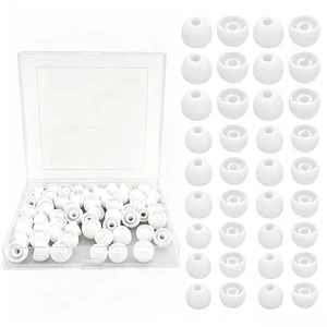 60Pack Earbuds Replacement Tips Silicone, White 3 Sizes S/M/L 60Pack Earbuds Replacement Tips Silicone, White 3 Sizes S/M/L