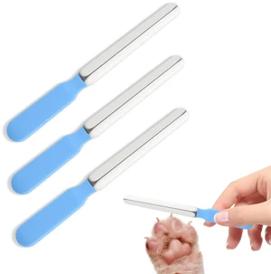 Small Dog Nail File Set, 3Pcs Professional Nail Grooming Tool, Metal Emery Boards, Pet Filer for Small Dog, Cat and Kitten, Smoothing Rough Edges of Pets Nails, Remove Burs5.5inch, Blue Small Dog Nail File Set, 3Pcs Professional Nail Grooming Tool, Metal Emery Boards, Pet Filer for Small Dog, Cat and Kitten, Smoothing Rough Edges of Pets Nails, Remove Burs5.5inch, Blue