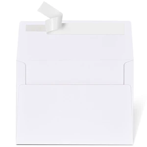5x7 Envelopes for Invitations, 50-Pack White A7 Envelopes, Self-Seal 5x7 Envelopes for Invitations, 50-Pack White A7 Envelopes, Self-Seal