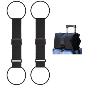 Straps for Suitcases Luggage Straps, 2-Piece Black Straps for Suitcases Luggage Straps, 2-Piece Black