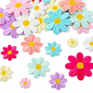 32Pcs 4 Sizes Daisy Flower Iron on Patches Multicolor Cute Floral Embroidery Applique Daisy Patch for Clothes Jeans Jacket Hats 32Pcs 4 Sizes Daisy Flower Iron on Patches Multicolor Cute Floral Embroidery Applique Daisy Patch for Clothes Jeans Jacket Hats