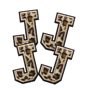 4 Pcs Chenille Iron on Letter Patches, Leopard Alphabet Patch Letters Embroidered for Clothes, Dress, Hat, Jeans, Shoes Bags, DIY Supplies, J. 4 Pcs Chenille Iron on Letter Patches, Leopard Alphabet Patch Letters Embroidered for Clothes, Dress, Hat, Jeans, Shoes Bags, DIY Supplies, J.
