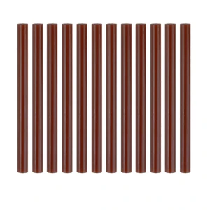 HUIHUIBAO 12 PCS Colored Hot Glue Sticks, Mini Hot Melt Adhesive Glue Stick for DIY Art Craft, 7 x 100mm, Brown HUIHUIBAO 12 PCS Colored Hot Glue Sticks, Mini Hot Melt Adhesive Glue Stick for DIY Art Craft, 7 x 100mm, Brown