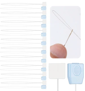 12 PCS Punch Needle Threaders, 7.87 Inch Long Needle Threader for Embroidery Floss, Easy Threading for Punch Needles Tool, Yarn & Cross Stitch Sewing Accessories (Green & White) 12 PCS Punch Needle Threaders, 7.87 Inch Long Needle Threader for Embroidery Floss, Easy Threading for Punch Needles Tool, Yarn & Cross Stitch Sewing Accessories (Green & White)