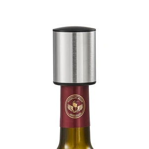 Wine Bottle Stoppers, Real Vacuum Wine Stoppers, Reusable Wine Preserver, Keeps Fresh, Silver, 4 Count Wine Bottle Stoppers, Real Vacuum Wine Stoppers, Reusable Wine Preserver, Keeps Fresh, Silver, 4 Count