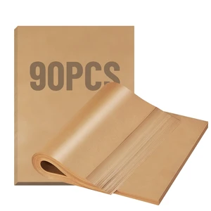 90Pcs Parchment Paper Sheets, 12x16 In Unbleached Parchment Paper for Baking Grilling Air Fryer and Steaming, Precut Non-Stick Parchment Baking Sheets in Quarter Size for Bread Cakes Cookies Kovpnor 90Pcs Parchment Paper Sheets, 12x16 In Unbleached Parchment Paper for Baking Grilling Air Fryer and Steaming, Precut Non-Stick Parchment Baking Sheets in Quarter Size for Bread Cakes Cookies Kovpnor