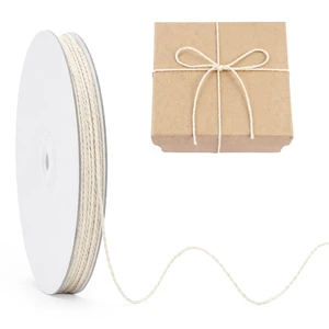 328Ft Cotton String - 2MM Beige Butcher Cooking Bakers Twine, Food Safe Kitchen Twine, Craft String for Gift Wrapping, Macrame Decor, Gardening 328Ft Cotton String - 2MM Beige Butcher Cooking Bakers Twine, Food Safe Kitchen Twine, Craft String for Gift Wrapping, Macrame Decor, Gardening