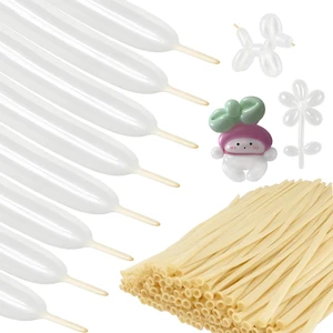 Clear 260 Balloons, 50 Pack for Balloon Arch Tying and Animal Twisting Clear 260 Balloons, 50 Pack for Balloon Arch Tying and Animal Twisting