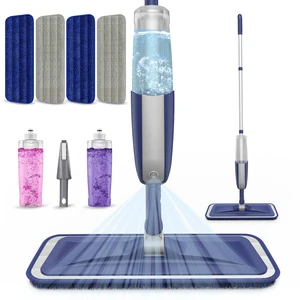 Spray Wet Mops for Floor Cleaning: Hardwood Floor Mops with 2 Bottles 4 Washable Pads for Swiffer PowerMop, Flat Mop Multi-purpose, Commercial Dust Mops Refillable, for Tile Wood Laminate Vinyl Spray Wet Mops for Floor Cleaning: Hardwood Floor Mops with 2 Bottles 4 Washable Pads for Swiffer PowerMop, Flat Mop Multi-purpose, Commercial Dust Mops Refillable, for Tile Wood Laminate Vinyl