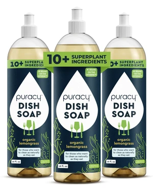 Natural Dish Soap Packs - Skin-Softening Plant-Based Dishwashing Soap, Non-Toxic Dish Soap, Organic Liquid Dishwashing Detergent Soap (Organic Lemongrass, 16 fl oz, 3 Pack) Natural Dish Soap Packs - Skin-Softening Plant-Based Dishwashing Soap, Non-Toxic Dish Soap, Organic Liquid Dishwashing Detergent Soap (Organic Lemongrass, 16 fl oz, 3 Pack)