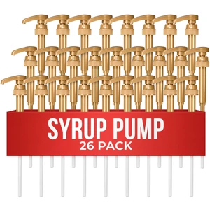 26 Pcs Coffee Syrup Pump, Compatible with Skinny, Torani, Davinci Syrup Pump for 25.4 Oz (750ml) Glass Bottles; Dispenses 0.3 Oz; Coffee Bar Accessories & Dirty Soda Bar Supplies 26 Pcs Coffee Syrup Pump, Compatible with Skinny, Torani, Davinci Syrup Pump for 25.4 Oz (750ml) Glass Bottles; Dispenses 0.3 Oz; Coffee Bar Accessories & Dirty Soda Bar Supplies
